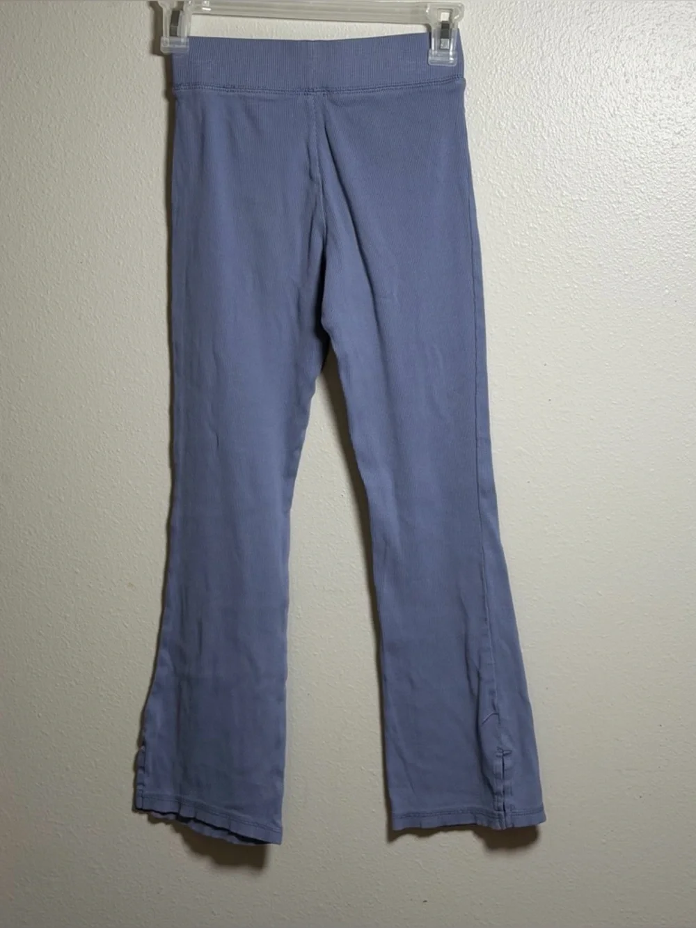 OshKosh B'gosh Kids Girl Blue Light Periwinkle Ribbed Knit Top Flare Leggings 12